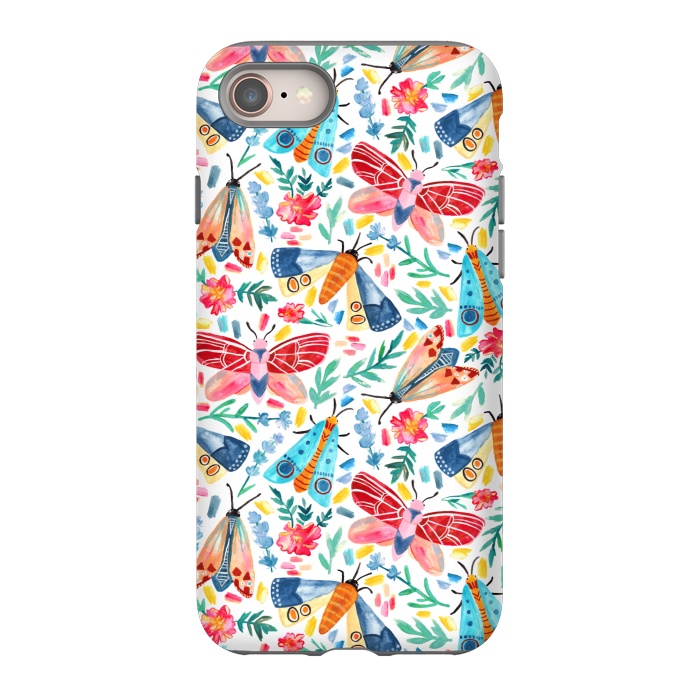 iPhone 8 StrongFit Moth Confetti by Tangerine-Tane