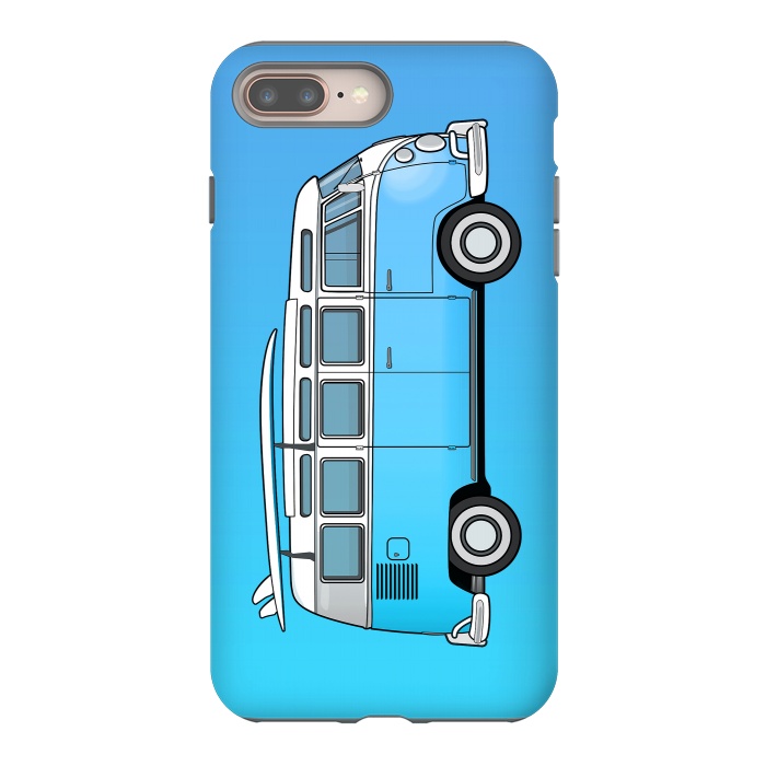 iPhone 8 plus StrongFit Van Life - Blue by Mitxel Gonzalez