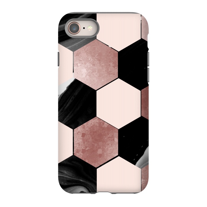 iPhone 8 StrongFit geometrical marble by haroulita