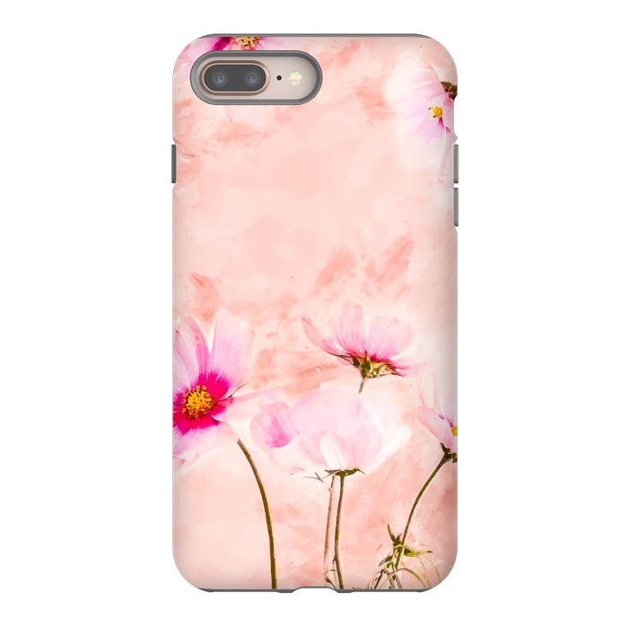 iPhone 8 plus StrongFit Pink Spring Flower by Creativeaxle