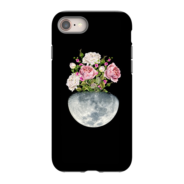 iPhone 8 StrongFit Moon Flower Pot by Creativeaxle