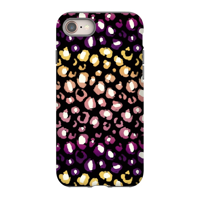 iPhone 8 StrongFit Gradient graphic leopard print by Oana 