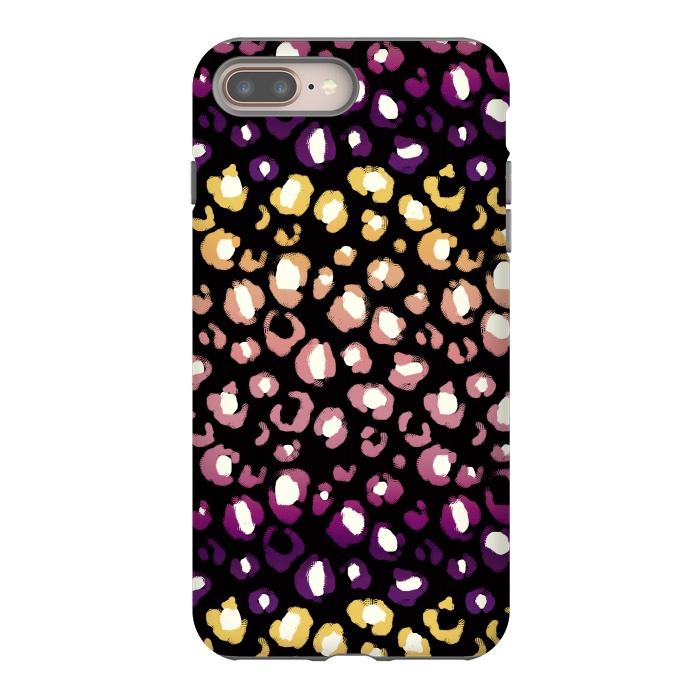 iPhone 8 plus StrongFit Gradient graphic leopard print by Oana 