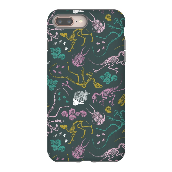 iPhone 8 plus StrongFit Dinosaurs by Tishya Oedit
