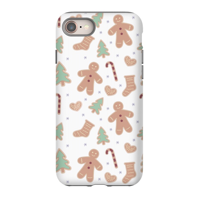 iPhone 8 StrongFit ginger bread pattern by MALLIKA