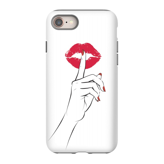 iPhone 8 StrongFit Red Lips Secret by Martina
