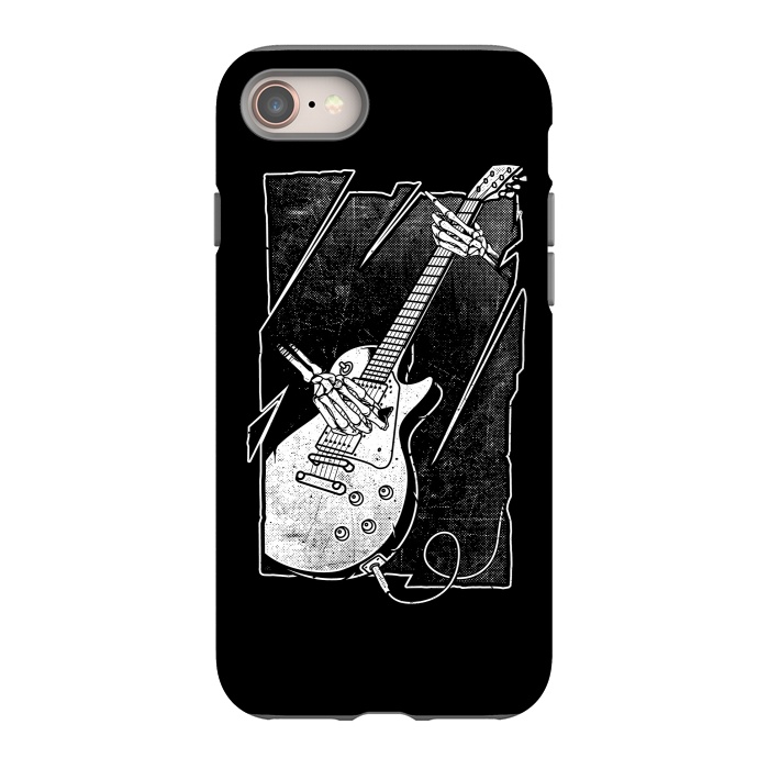 iPhone 8 StrongFit Skull Guitarist by Afif Quilimo