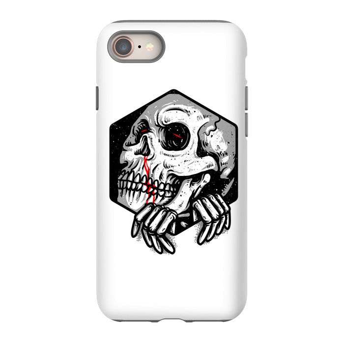 iPhone 8 StrongFit Skull Heaxagon by Afif Quilimo