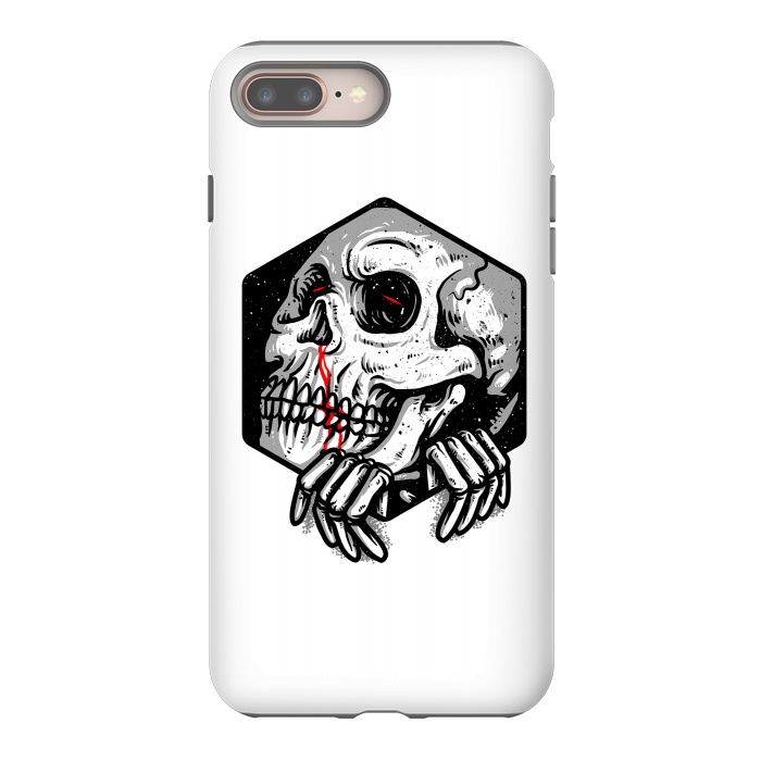 iPhone 8 plus StrongFit Skull Heaxagon by Afif Quilimo