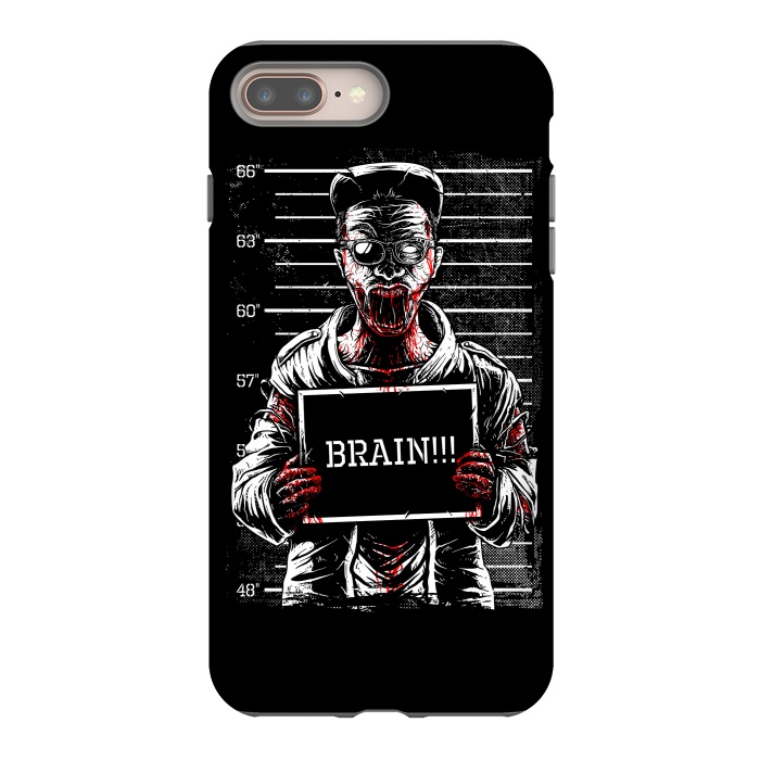 iPhone 8 plus StrongFit Zombie Mugshot by Afif Quilimo
