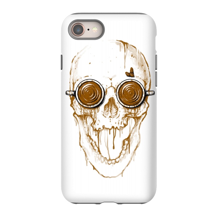 iPhone 8 StrongFit Skull Coffee by Afif Quilimo
