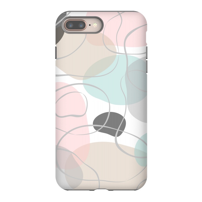 iPhone 8 plus StrongFit Abstract pastels by Martina