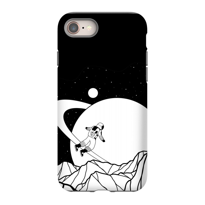 iPhone 8 StrongFit Space walk (black and white) by Steve Wade (Swade)
