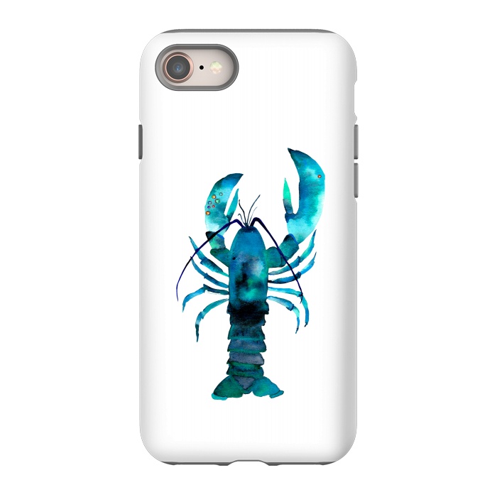 iPhone 8 StrongFit Blue Lobster by Amaya Brydon