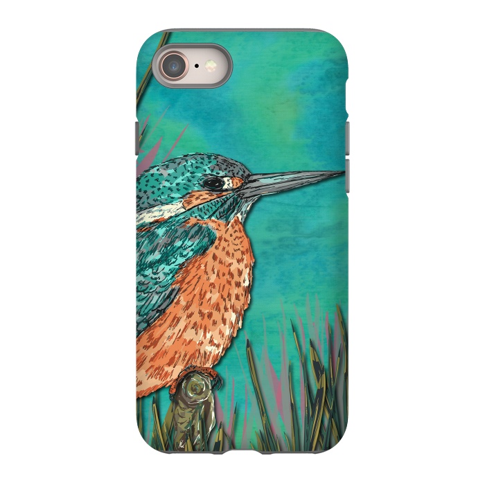 iPhone 8 StrongFit Kingfisher by Lotti Brown