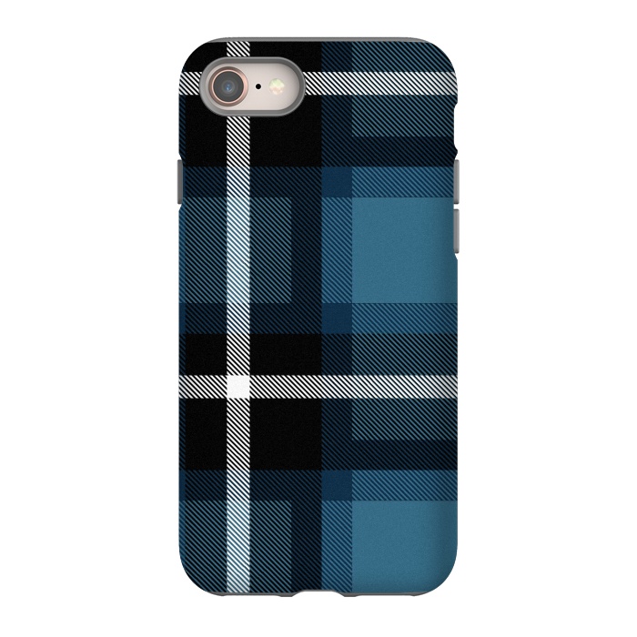 iPhone 8 StrongFit Stone Scottish Plaid by TMSarts