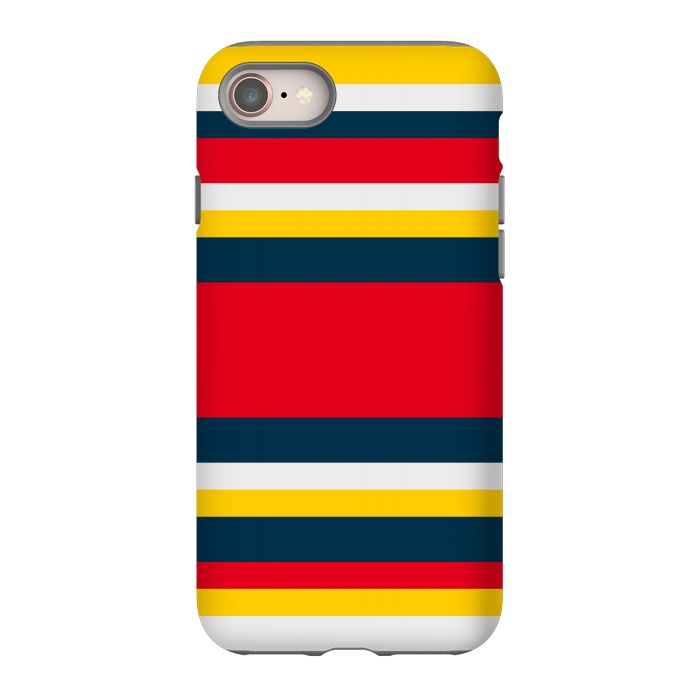 iPhone 8 StrongFit Colorful Casual Stripes by TMSarts