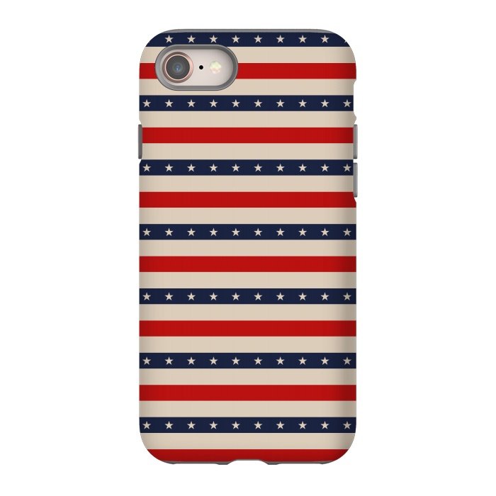 iPhone 8 StrongFit Patriotic Pattern by TMSarts