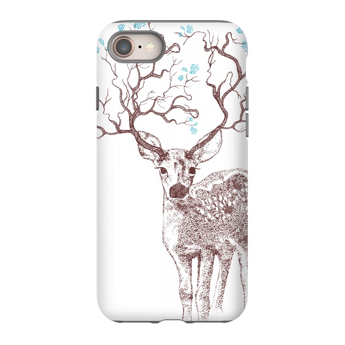 iPhone 8 StrongFit Forest Deer by Rose Halsey