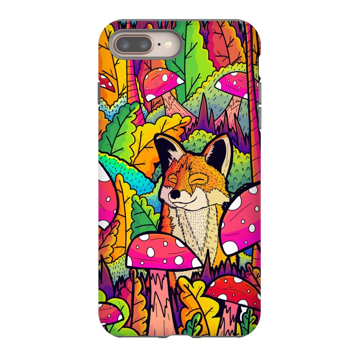 iPhone 8 plus StrongFit The happy little fox by Steve Wade (Swade)