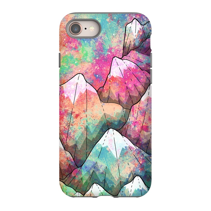iPhone 8 StrongFit The painted mountain peaks  by Steve Wade (Swade)