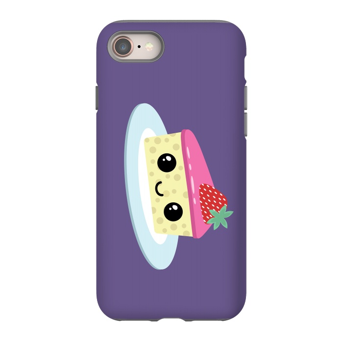 iPhone 8 StrongFit Cute cheesecake by Laura Nagel