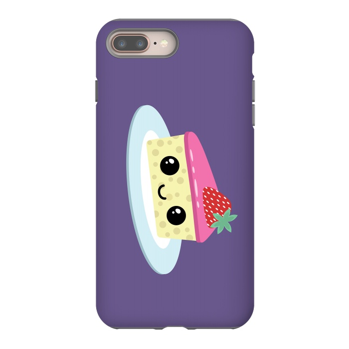 iPhone 8 plus StrongFit Cute cheesecake by Laura Nagel