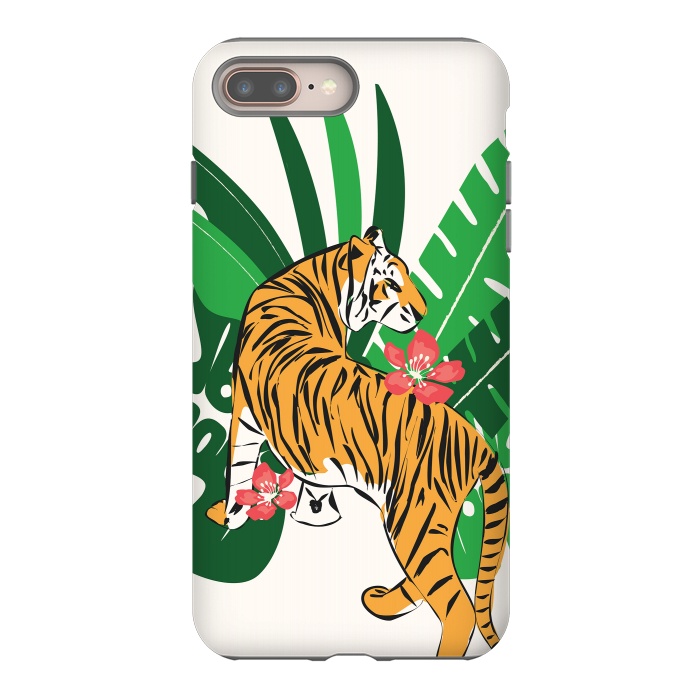 iPhone 8 plus StrongFit Tiger 010 by Jelena Obradovic