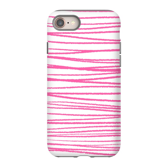 iPhone 8 StrongFit Pink Threads by Martina