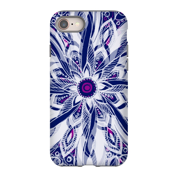 iPhone 8 StrongFit Purple Dreams Mandala by Rose Halsey