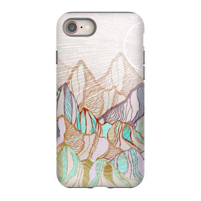 iPhone 8 StrongFit Mountain Tops by Rose Halsey