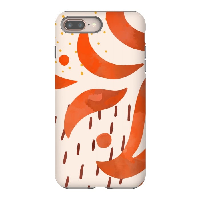 iPhone 8 plus StrongFit Great Orange by Creativeaxle