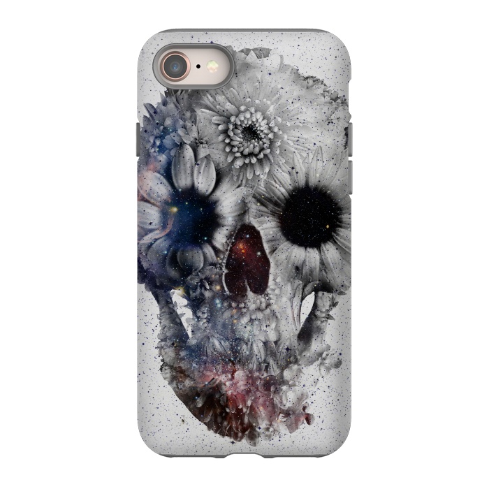 iPhone 8 StrongFit Floral Skull 2 by Ali Gulec