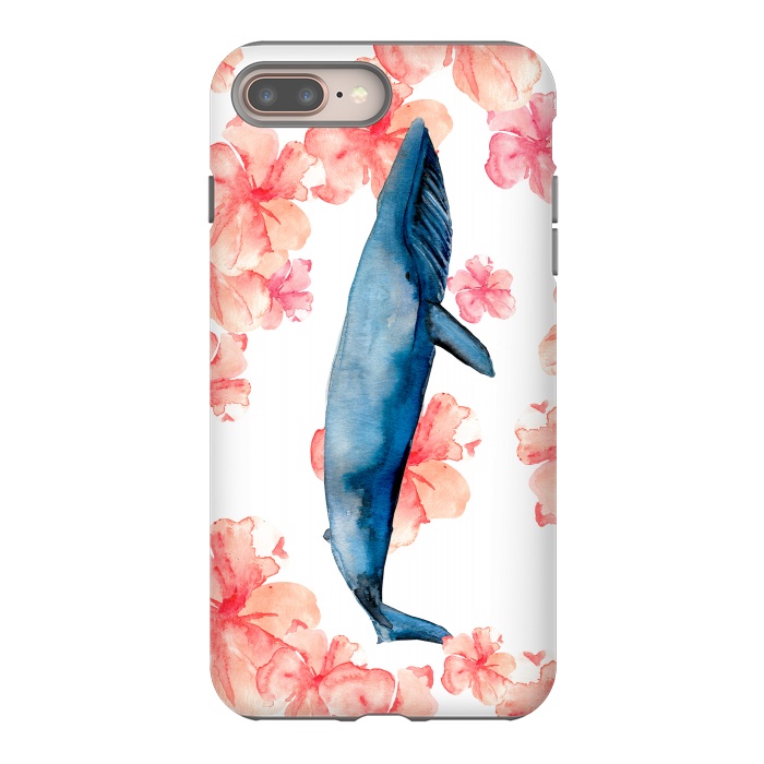 iPhone 8 plus StrongFit Floral Sea by Amaya Brydon
