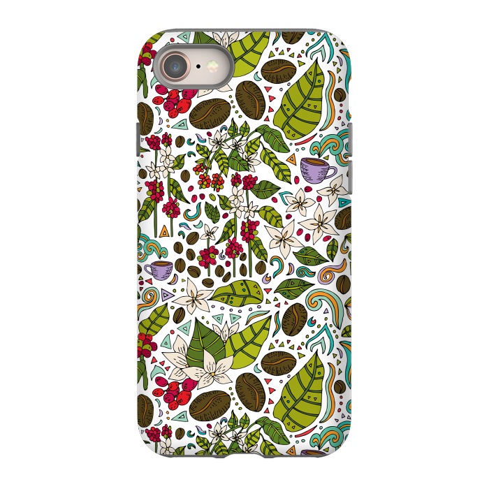 iPhone 8 StrongFit Coffee Paradise by Pom Graphic Design
