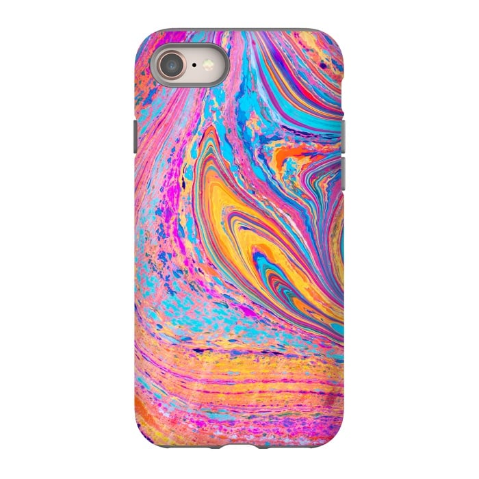 iPhone 8 StrongFit Colorful Marbling Artwork by ArtsCase