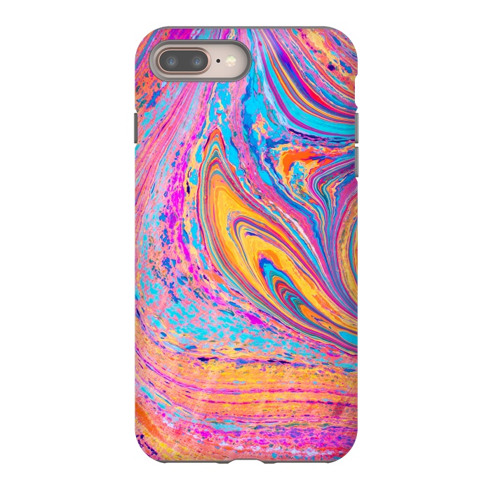 iPhone 8 plus StrongFit Colorful Marbling Artwork by ArtsCase