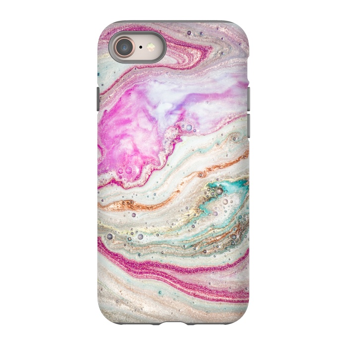iPhone 8 StrongFit Natural Luxury Liquid Marble by ArtsCase