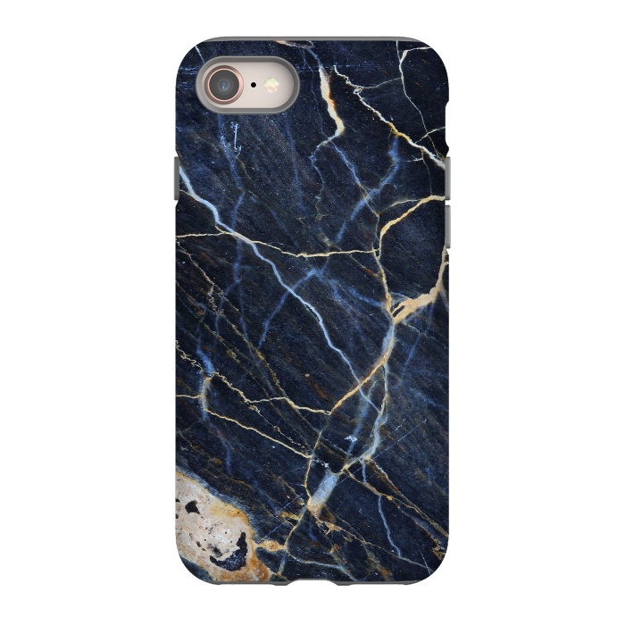 iPhone 8 StrongFit Structure Marble of Dark Gray Blue by ArtsCase