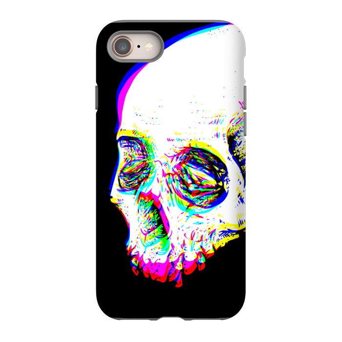 iPhone 8 StrongFit Skull Glitch by Afif Quilimo
