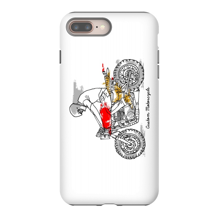 iPhone 8 plus StrongFit Custom Motorcycle by Afif Quilimo