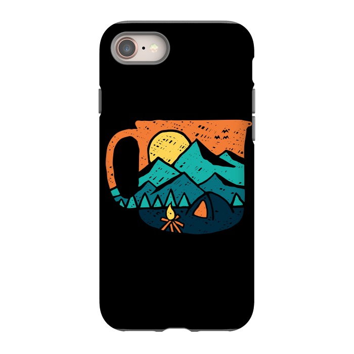 iPhone 8 StrongFit Coffee and Adventure by Afif Quilimo