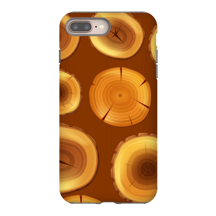 iPhone 8 plus StrongFit wooden trunk pattern by MALLIKA
