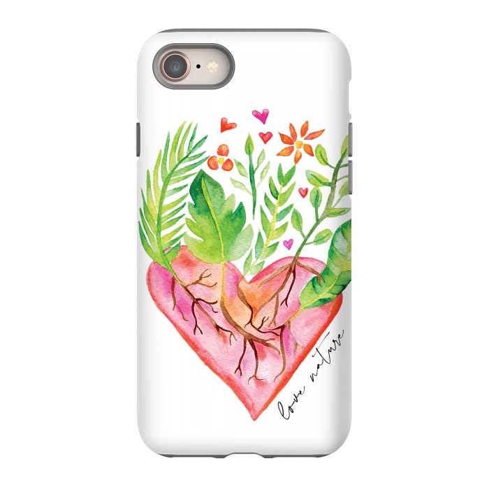 iPhone 8 StrongFit Greenies Love by Pom Graphic Design