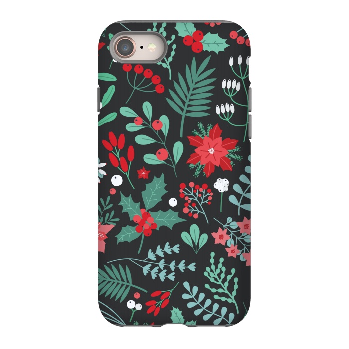 iPhone 8 StrongFit Beautiful Christmas Fully Floral Pattern by ArtsCase