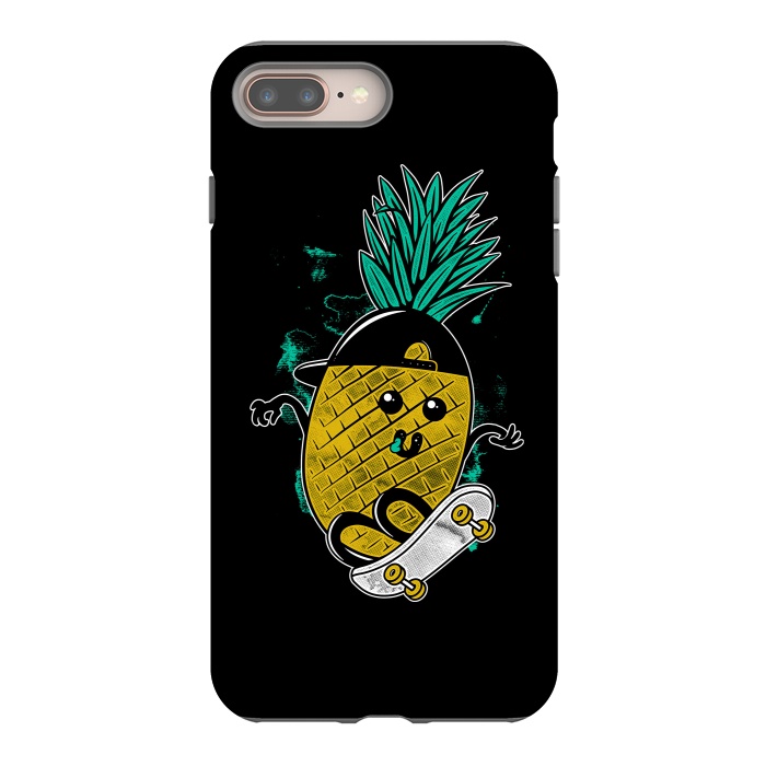 iPhone 8 plus StrongFit Pineapple Skateboarding by Afif Quilimo