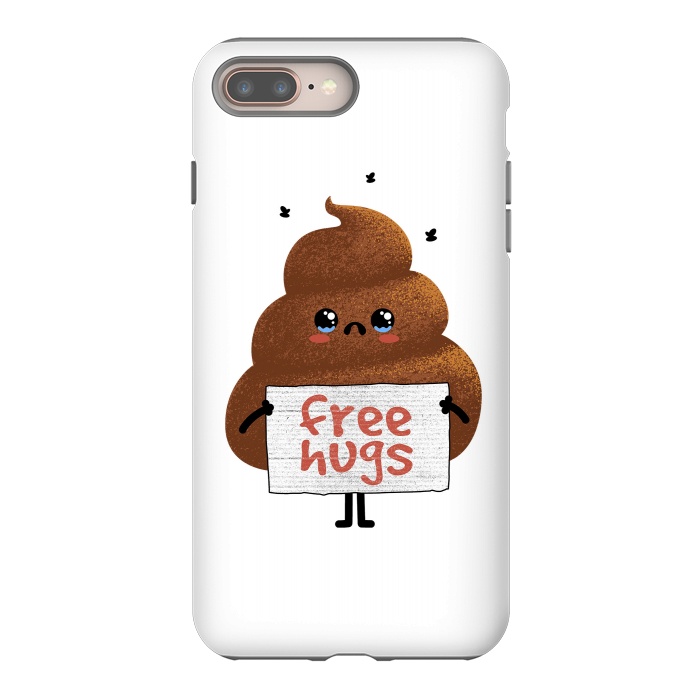 iPhone 8 plus StrongFit Free Hugs Poop by Afif Quilimo
