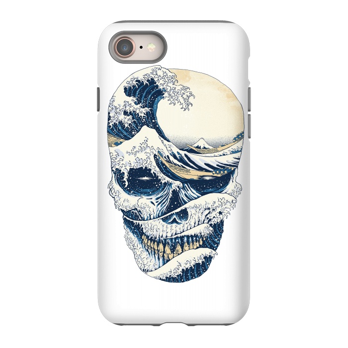 iPhone 8 StrongFit The Great Wave off Skull by Afif Quilimo
