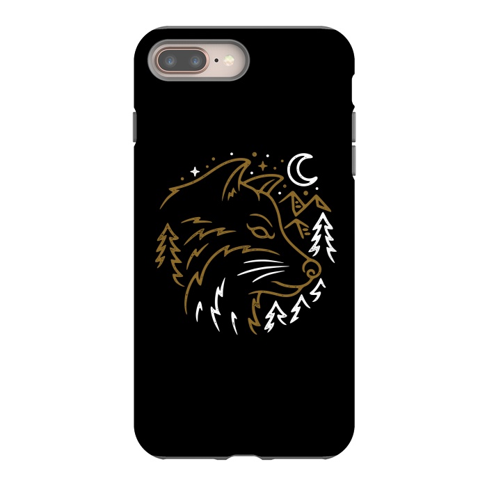iPhone 8 plus StrongFit Wolf Wild by Afif Quilimo