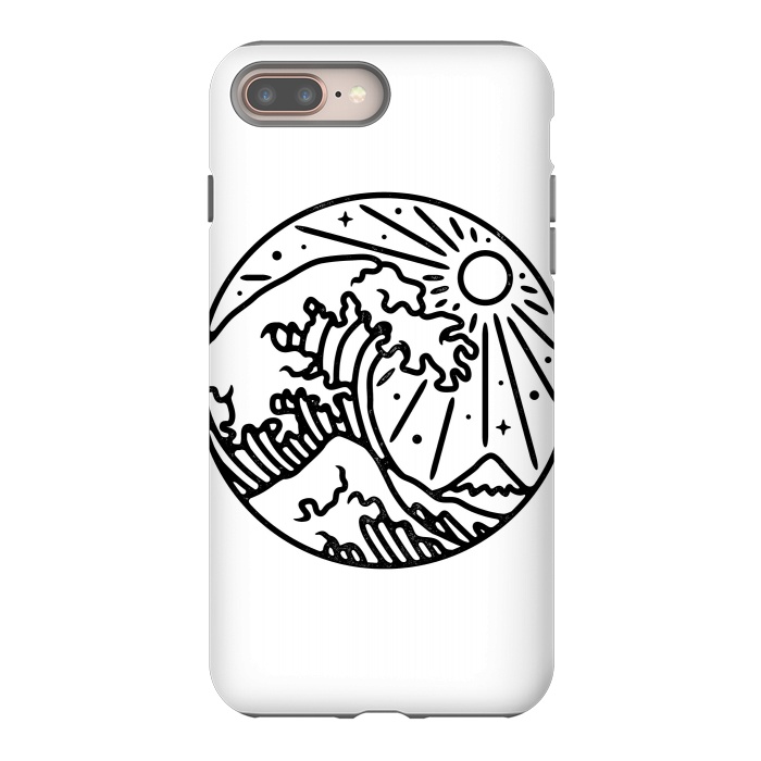 iPhone 8 plus StrongFit The Great Wave 2 by Afif Quilimo